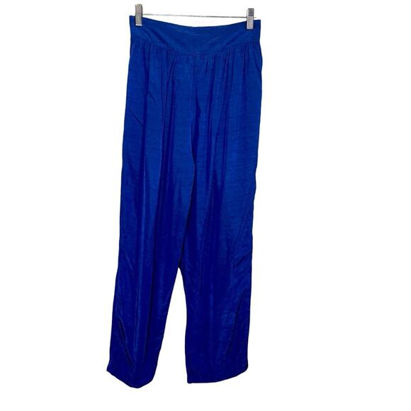Vintage 90s Electric Blue Palazzo Pant New Name in Town Size Small - Picture 6 of 13